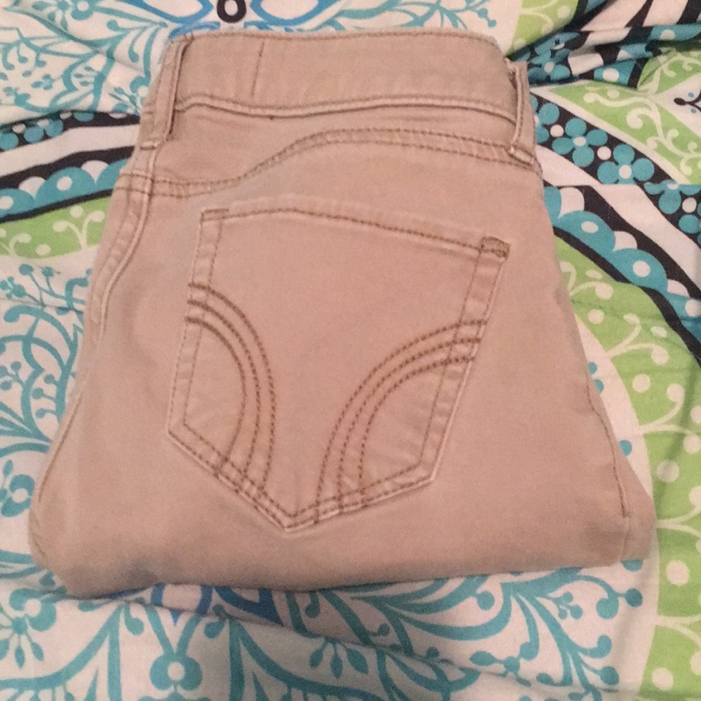 Khaki hollister jeans
